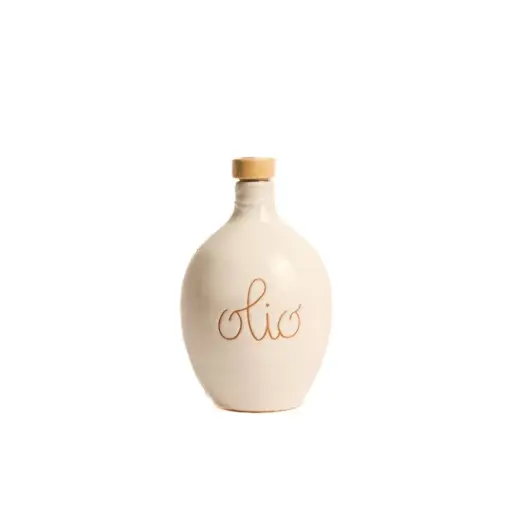 Amphore Artisanale Huile Blanche